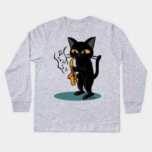 Saxophone Kids Long Sleeve T-Shirt